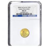 2006-W 1/10 OZ Gold Eagle $5 NGC MS69