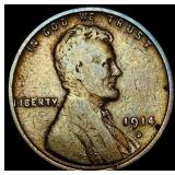 1914-D Lincoln Wheat Cent LIGHTLY CIRCULATED