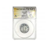 1917 Standing Liberty Quarter ANACS G6 VAR1