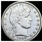 1908-D Barber Quarter CLOSELY UNCIRCULATED