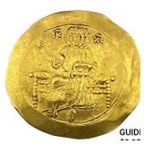 1118-1143 AD Byzantine Gold Hyperpyron CLOSELY UNC