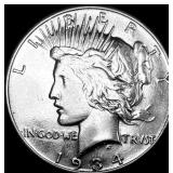 1934 Silver Peace Dollar HIGH GRADE