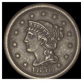 1850 Braided Hair Large Cent UNCIRCULATED