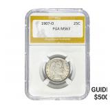 1907-O Barber Quarter PGA MS63