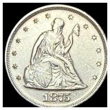 1875 Seated Liberty Twenty Cents CLOSELY  UNCIRCU