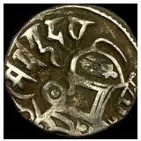 India Rajput 700-1000 AD Silver Jital NEARLY UNCI
