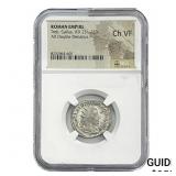 Roman Treb.Gallus, AD 251-253 AR Dbl-Denarius NGC