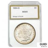 1884-O Morgan Silver Dollar PCI MS65