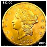 1882-CC $20 Gold Double Eagle CHOICE BU