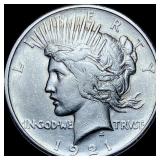 1921 Silver Peace Dollar CHOICE AU