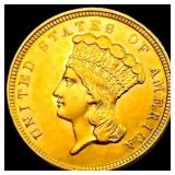 1854 $3 Gold Piece
