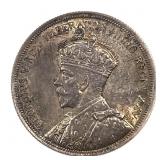 1935 Canada Silver Dollar George V AU+