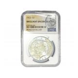 1923 Silver Peace Dollar NGC