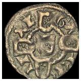 Portugal Crusades Dinis I SIlver Dinero NEARLY UN