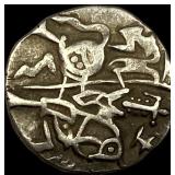 India Rajput 700-1000 AD Silver Jital NEARLY UNCI