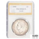 1949 Canada $1 PL PGA MS66