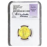 2016 1/4 OZ 24K Gold Standing Liberty Quarter NGC