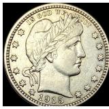 1915-D Silver Barber Quarter CLOSELY UNCIRCULATED