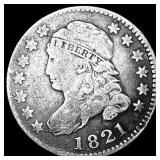 1821 Capped Bust Dime NICELY CIRCULATED