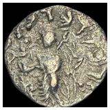Indo-Scythian 58-12 BC SIlver Drachm NEARLY UNCIR