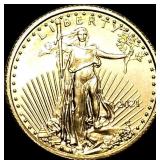 2021 1/10 oz Gold American Eagle $5 SUPERB GEM BU