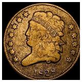 1828 Classic Head Half Cent LIGHTLY  CIRCULATED