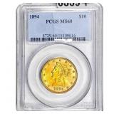 1894 $10 Gold Eagle PCGS MS60