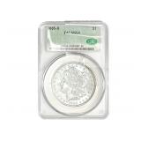 1885-O Morgan Silver Dollar CAC MS64