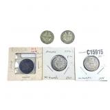 Various Dates Russia Silver 20 Kopeks XF