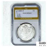 1889-O Morgan Silver Dollar PGA MS64+