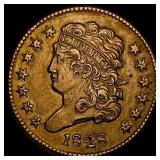 1828 Classic Head Half Cent CLOSELY  UNCIRCULATED