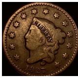 1827 Copper Large Cent NICELY CIRCULATED