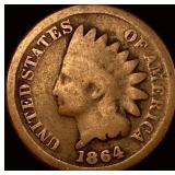 1864 Bronze Indian Head Cent NICELY CIRCULATED