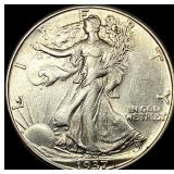 1937-D Silver Half Dollar CLOSELY UNCIRCULATED
