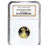 1997 1/4 OZ Gold Eagle $10 NGC PF69 Ultra Cameo