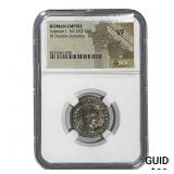Roman Valerian I, AD 253-260 BI Dbl-Denarius NGC