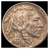 1937-D 3 Leg Buffalo Nickel