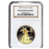 1997 1 OZ Gold Eagle $50 NGC PF69 Ultra Cameo