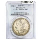 1891-S Morgan Silver Dollar PCGS XF45 VAM 3