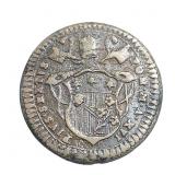 1791 Papal States Gubbio 1/2 Baiocco VF