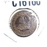 1867-R Papal States 1/2 Soldo AU