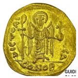 Byzantine M. Tiberius 582-602 AD Gold Solidus UNC