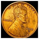 1912-D Lincoln Wheat Cent NEARLY UNCIRCULATED
