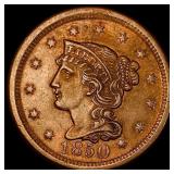 1850 Braided Hair Large Cent CHOICE AU