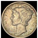 1917-S Silver Mercury Dime CHOICE AU