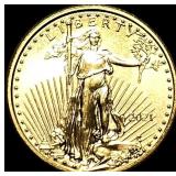 2021 1/10 oz Gold American Eagle $5 SUPERB GEM BU