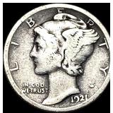 1921-S Silver Mercury Dime LIGHTLY CIRCULATED