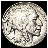 1936-S Nickel Five Cents Buffalo UNCIRCULATED