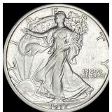 1917 Walking Liberty Half Dollar CLOSELY  UNCIRCU