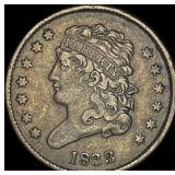 1833 Classic Head Half Cent NEARLY  UNCIRCULATED